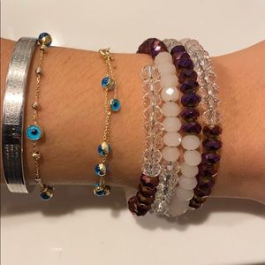 Purple silver and pink bracelet!